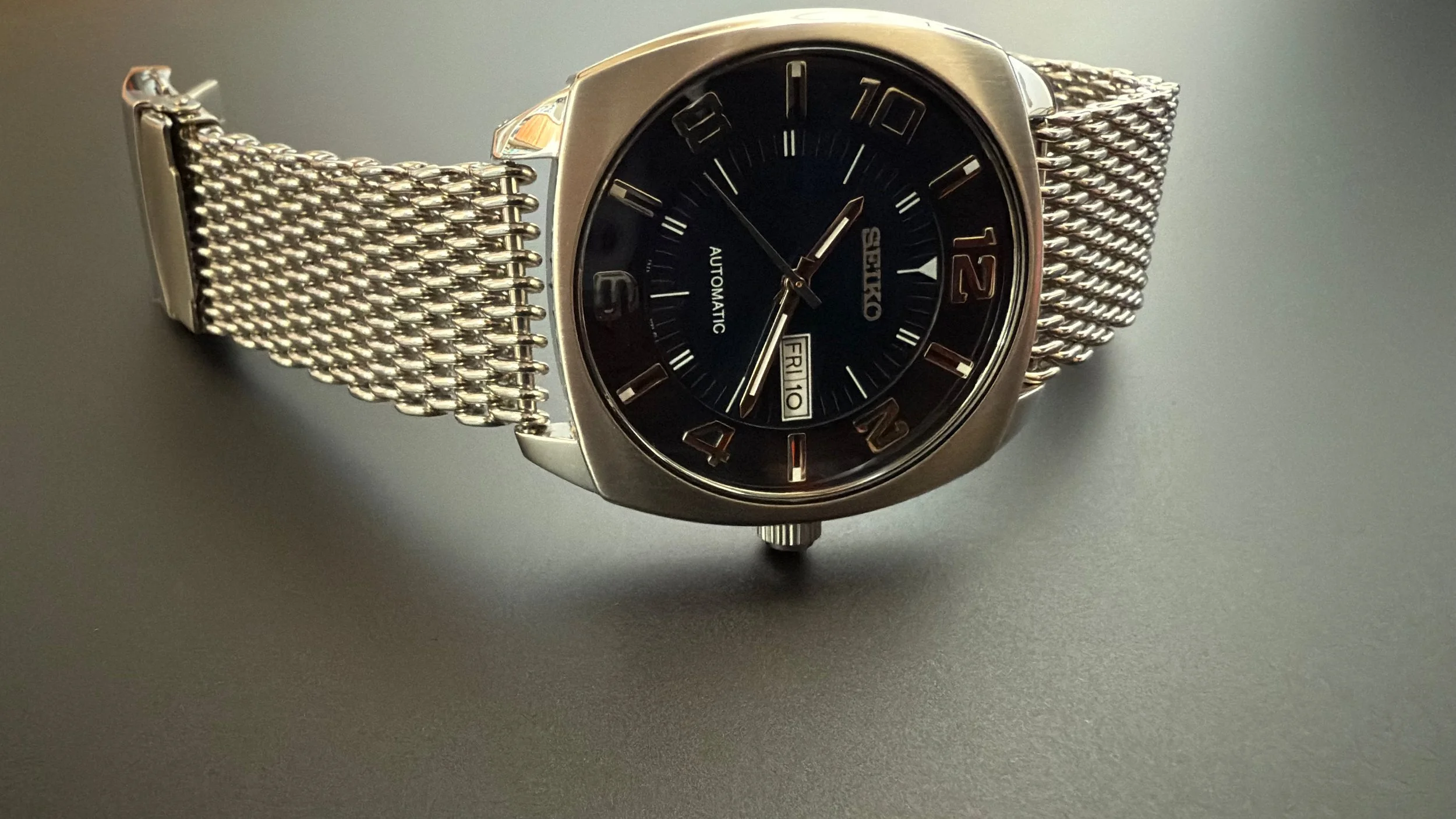 Seiko Recraft 7S26-04D0 SNKN37 OEM leather + shark mesh